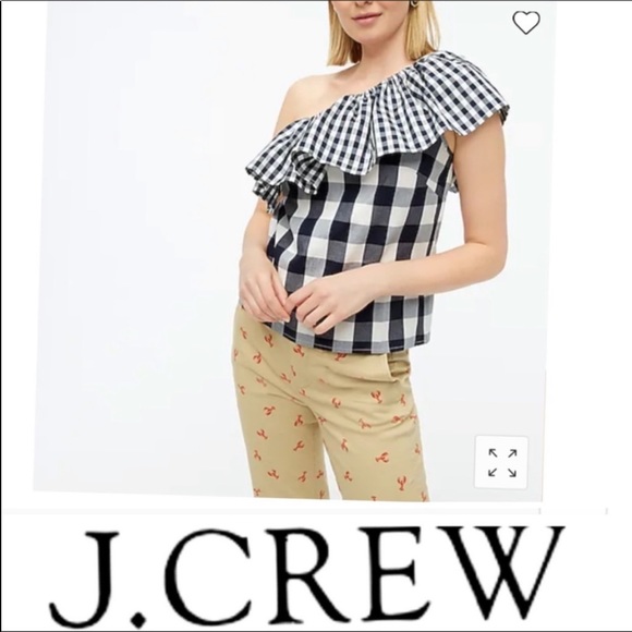 J Crew One Shoulder Ruffle Top Size 6 NWT - Picture 9 of 12
